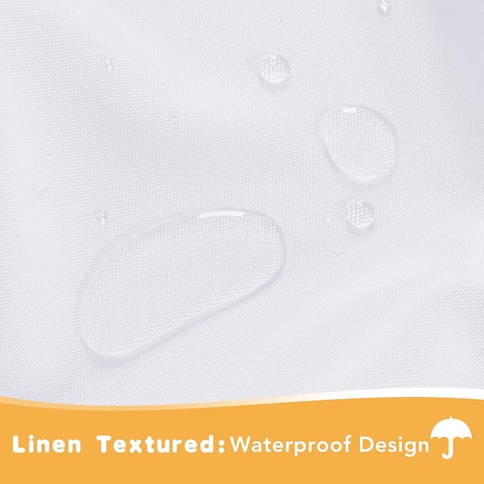HolidayIdeas Outdoor Curtains for Patio Waterproof, 2 Panels - Image 2