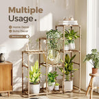 Bamworld Tall Plant Stand Indoor Wood Shelf Outdoor Tiered Rack - Image 5