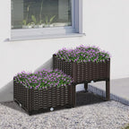 Outsunny 2 Piece Raised Garden Bed - Image 2