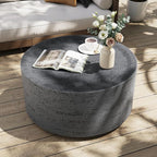 UPHA Outdoor Round Coffee Table, Small Modern Minimalist Accent Tables by UPHA