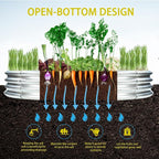 Durable Round Galvanized Steel Raised Garden Bed - Image 4