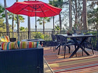 2xhome Set of 4 Patio Dining Chairs | Modern Stackable Outdoor Pool Side Chair - Image 2