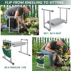 FLINTER Garden Kneelers Seat, Stable and Save Tip-Resistant Design 10.2" Wider - Image 3