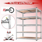 REIBII 2020LBS Garage Shelving Heavy Duty 5 Tier Storage Shelves Adjustable - Image 9
