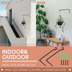 Jardim 2 Pack 10 Inch Premium Decorative Metal Iron Wall Hangers - Image 5