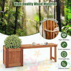 Giantex 2-in-1 Outdoor Bench - Image 7