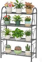 SORCEDAS Plant Stand Indoor Outdoor Plant Shelf 4 Tier Metal Corner Flower by SpecialYourHome