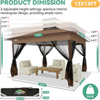 COBIZI 13x13 FT Pop up Gazebo on Clearance - Image 3