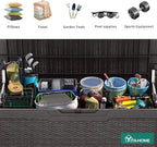 YITAHOME 100 Gallon Resin Deck Box, Weather Resistant Outdoor Storage Box - Image 5