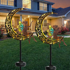 Afirst Solar Garden Lights Outdoor Decor Moon Fairy Stake Lights Waterproof - Image 7