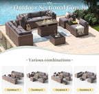 Aoxun 11 Piece Patio Furniture Set - Image 6