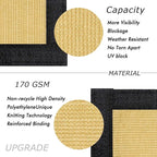 UPGRADE Privacy Fence Screen 5'x33' Sand Outdoor 90% Visibility Blockage 170 - Image 2