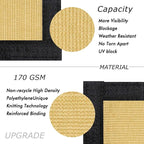UPGRADE Privacy Fence Screen 6'x35' Sand Outdoor 90% Visibility Blockage 170 - Image 2