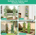 2 Pack Garden Obelisk Trellis for Climbing Plants, Tower Potted Cages for - Image 6