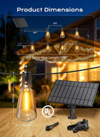 Brightown 151FT Solar String Lights Outdoor Waterproof, Patio Lights - Image 6