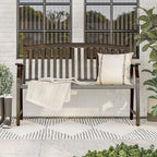 Grand patio 52" Farmhouse Outdoor Bench, Garden Benches - Image 2