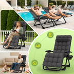 Suteck Zero Gravity Chair, Reclining Camping Lounge Chair w/Removable Cushion - Image 7