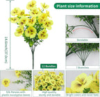 12 Bundles Artificial Pansy Flowers - Image 2