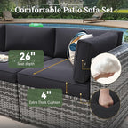 Aoxun 7 Piece Patio Furniture Set - Image 6