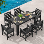 SERWALL Patio Dining Set for 6, Outdoor Dining Sets for 6 Person - Image 8