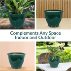 Sunnydaze Large Ceramic Plant Pot - Image 3