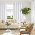 NICETOWN Pure White 100% Blackout Curtains 72 inches Long - Image 8