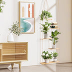 Hemp Rope Hanging Window Plant Shelf from Ceiling - Image 9
