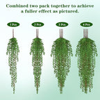 Waipfaru 4Pcs Artificial Hanging Plants, Fake Vines Fake Hanging Plants - Image 6