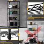 1250 lbs 5 Tier Shelf Metal Storage Shelves Wire Rack Closet Organizers - Image 6