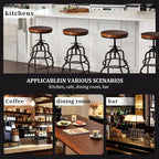 LOKKHAN Vintage Industrial Barstools - Image 5