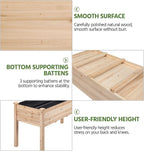 Yaheetech 2pcs Raised Garden Bed 48x24x30in Elevated Wooden Horticulture - Image 6