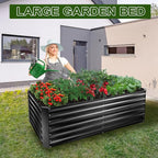 EDOSTORY Metal Raised Bed Garden Bed Kit, Large Metal Raised Garden Beds - Image 7