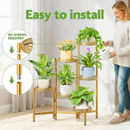 6 Tiered Plant Stand Indoor for Multiple Large Planter, Tall Heavy Duty - Image 6