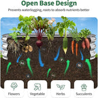 Kesfitt Raised Garden Bed, Oval Open-Bottom Design, 12-Inch Deep - Image 4