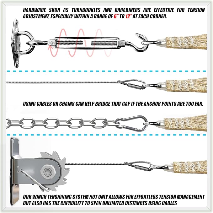 ColourTree TAPR1616 Custom Size 13' x 18' Grey Sun Shade Sail Canopy UV Block - Image 7