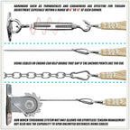 ColourTree TAPR1616 Custom Size 6' x 9' White Sun Shade Sail Canopy UV Block - Image 7