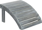 Safavieh Patio Collection Hampton Adirondack Acacia Wood Ottoman - Image 3