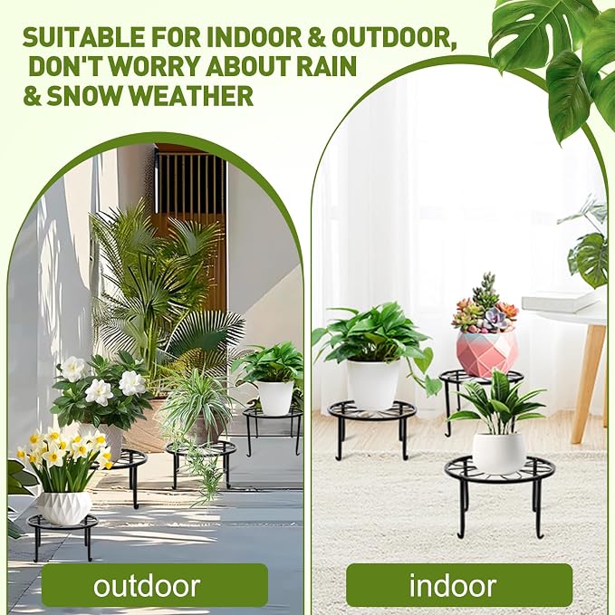 ESRICH 10Pack Plant Stand, Metal Plant Stands - Image 5
