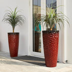 Glitzhome 31" H Large Plastic Tall Planters, Oversized Planters Flower Pots - Image 6