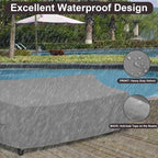 PureFit Outdoor Couch Cover Waterproof Patio Sofa Furniture Covers, 4-Seater - Image 4