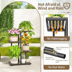 LASZOLA 3 Tier Plant Stand Indoors Outdoors - Image 4