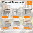 8-Seat Outdoor Wicker Patio Furniture Set - Image 3