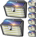 CLAONER Solar Lights Outdoor, Wireless Motion Sensor Lights, IP65 Waterproof by Claoner