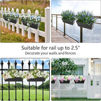 Railing Planters Outdoor Balcony 16 Inch Deck Over The Railing Planter Boxes - Image 7