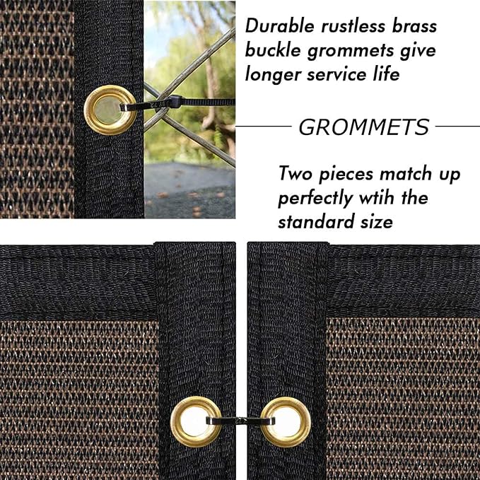 UPGRADE Privacy Fence Screen 5'x59' Brown Outdoor 90% Visibility Blockage 170 - Image 4