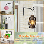 Plant Hangers Outdoor 4 Pack 10 Inch Metal Hanging Plant Bracket Metal Hanging - Image 6