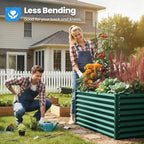 Quictent Galvanized Raised Garden Bed Metal Planter Box Bottomless - Image 3