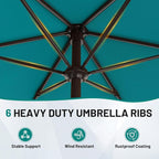 AreShark 7.5FT Patio Umbrella Table Market Umbrella - Image 7