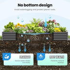 Quictent Galvanized Raised Garden Bed 8x4x1 Ft Metal Planter Box - Image 5