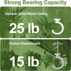 6pcs Ceiling Hooks for Hanging Plants, Hanging Hanging Lights Metal Small Hooks - Image 3